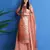 Peach digital print pure silk salwar