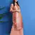 Peach digital print pure silk salwar