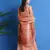 Peach digital print pure silk salwar