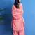 Pink digital print chanderi silk salwar