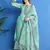 Green digital print chanderi silk salwar