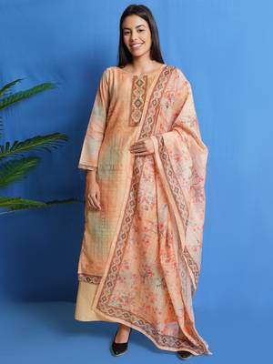 Multicolor
 digital print chanderi silk salwar 1