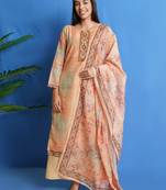 Multicolor
 digital print chanderi silk salwar