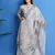 Grey digital print chanderi silk salwar