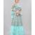 Angel Trends Sky Blue Net Zari work Semi Stitched Lehenga Choli with Dupatta