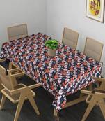 Mezposh Chintz Grey & Multi Floral Digital Printed Polycotton Table Cover (6 Seater)