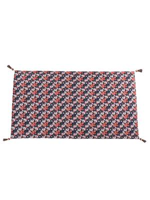 Mezposh Chintz Grey & Multi Floral Digital Printed Polycotton Table Cover (6 Seater) 2