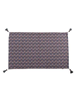 Mezposh Chintz Grey & Multicolor Floral Digital Printed Polycotton Table Cover (6 Seater) 2