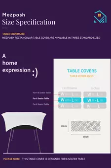 Mezposh Chintz Grey & Multicolor Floral Digital Printed Polycotton Table Cover (6 Seater)