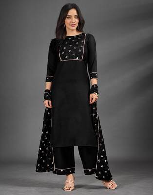 Black printed cotton poly ethnic-kurtis 2