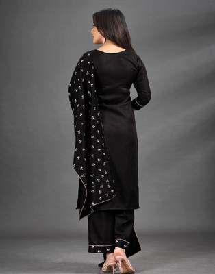 Black printed cotton poly ethnic-kurtis 3