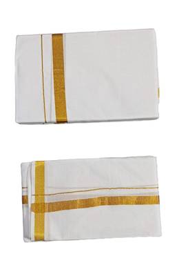 White plain silk dhotis 2