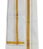 White plain silk dhotis