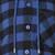 Stoller blue brush check boy hooded shirt