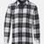 Cutalic black brush check boy shirt