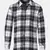 Cutalic black brush check boy shirt