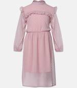 Dreamy pink frilled girl dress