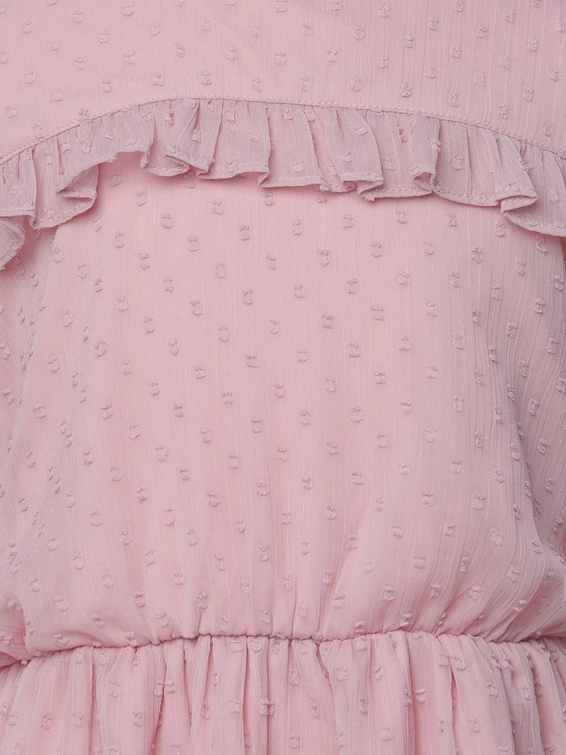 Dreamy pink frilled girl dress