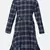 Quirky blue brush chcek girl dress