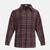 Adorballic wine color brush check boy shirt