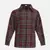Adorballic wine color brush check boy shirt