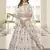White thread and sequins embroidered silk semi stitched lehenga