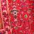 Red, green and yellow colored thread and sequins embroidered silk semi stitched lehenga