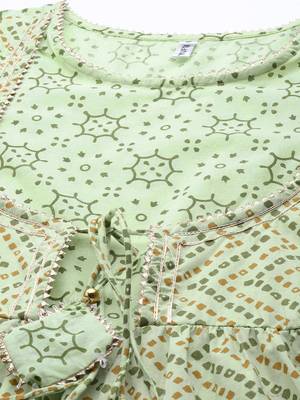 Green printed cotton ethnic-kurtis 4