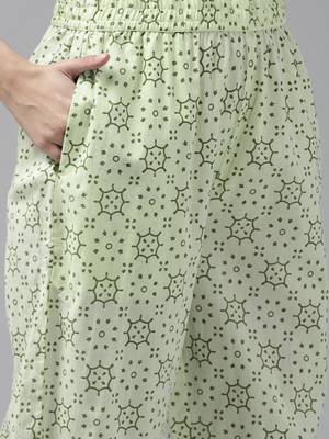 Green printed cotton ethnic-kurtis 5