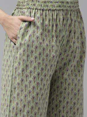 Green printed cotton ethnic-kurtis 5