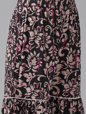 Black printed cotton ethnic-kurtis 5
