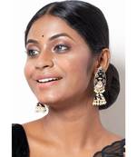 Black Handpainted Earrings