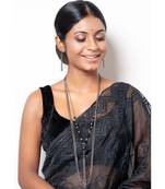 Black String Necklace Set