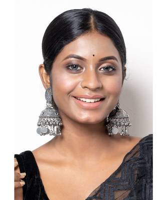 Antique Silver Kolka Earrings 1