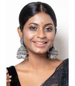 Antique Silver Kolka Earrings