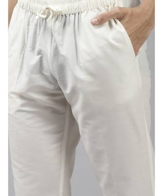 Men Purple & Beige Woven Design Thread Work Kurta With Pyjama 4