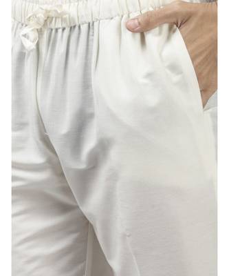Men Teal & Beige Woven Design Thread Work Kurta With Pyjama 4