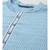 Men Blue & White Printed Straight Kurta
