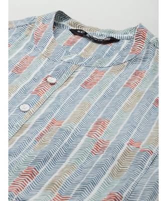 Men Multy Printed Pure Cotton Straight Kurta 3