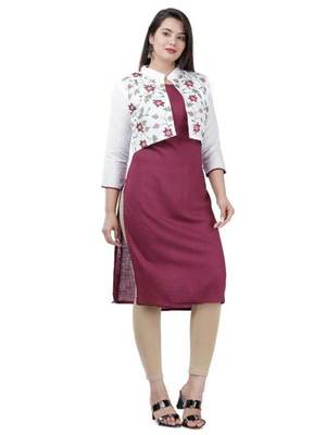 White embroidered rayon embroidered-kurtis 1