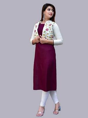 White embroidered rayon embroidered-kurtis 3