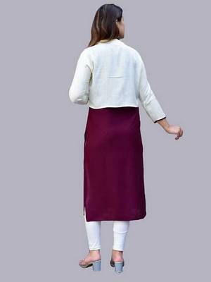 White embroidered rayon embroidered-kurtis 4