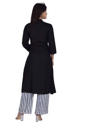 Black embroidered rayon embroidered-kurtis 2