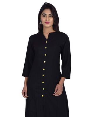 Black embroidered rayon embroidered-kurtis 4