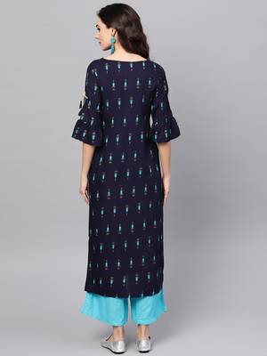 Black embroidered rayon embroidered-kurtis 2