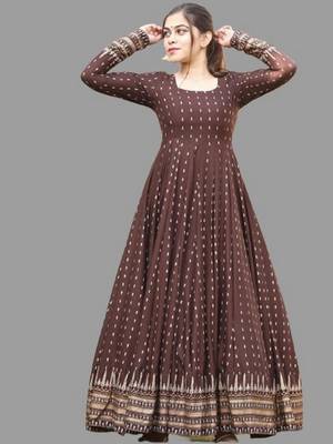 Blue embroidered rayon embroidered-kurtis 1