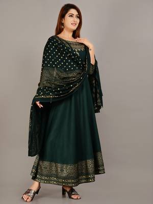 Green embroidered rayon embroidered-kurtis 2