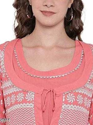 Pink embroidered rayon embroidered-kurtis 4
