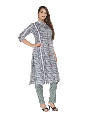 Grey embroidered cotton embroidered-kurtis 2