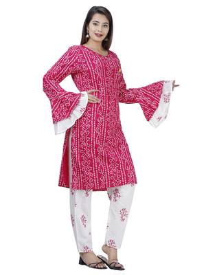 Pink embroidered rayon embroidered-kurtis 2
